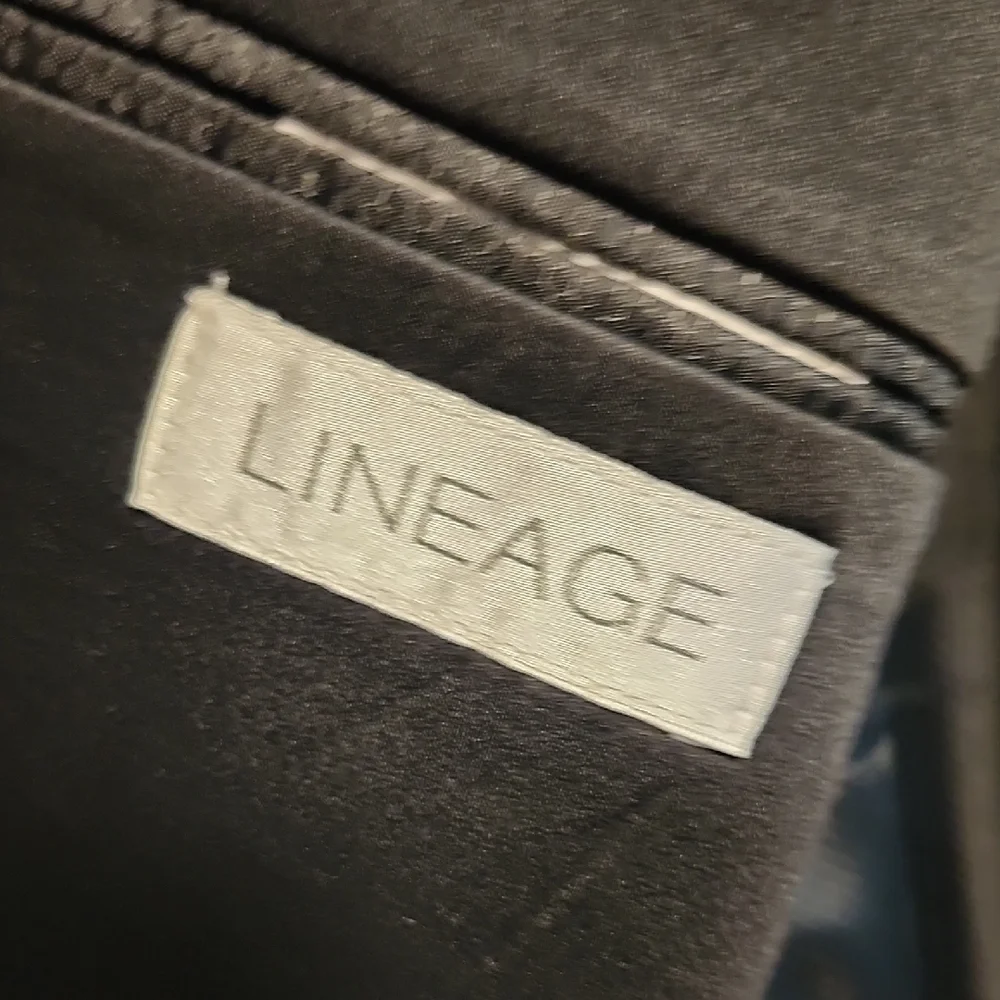 Lineage Black Modern Fit Sport Coat with Notch Lapel